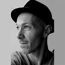 Portrait en noir et blanc de Pierre Notte